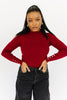 live forever mock neck top