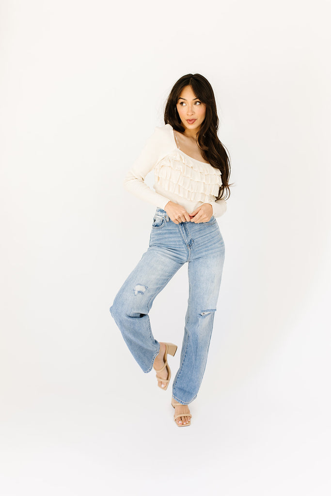 gina ruffle top