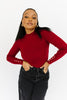 live forever mock neck top
