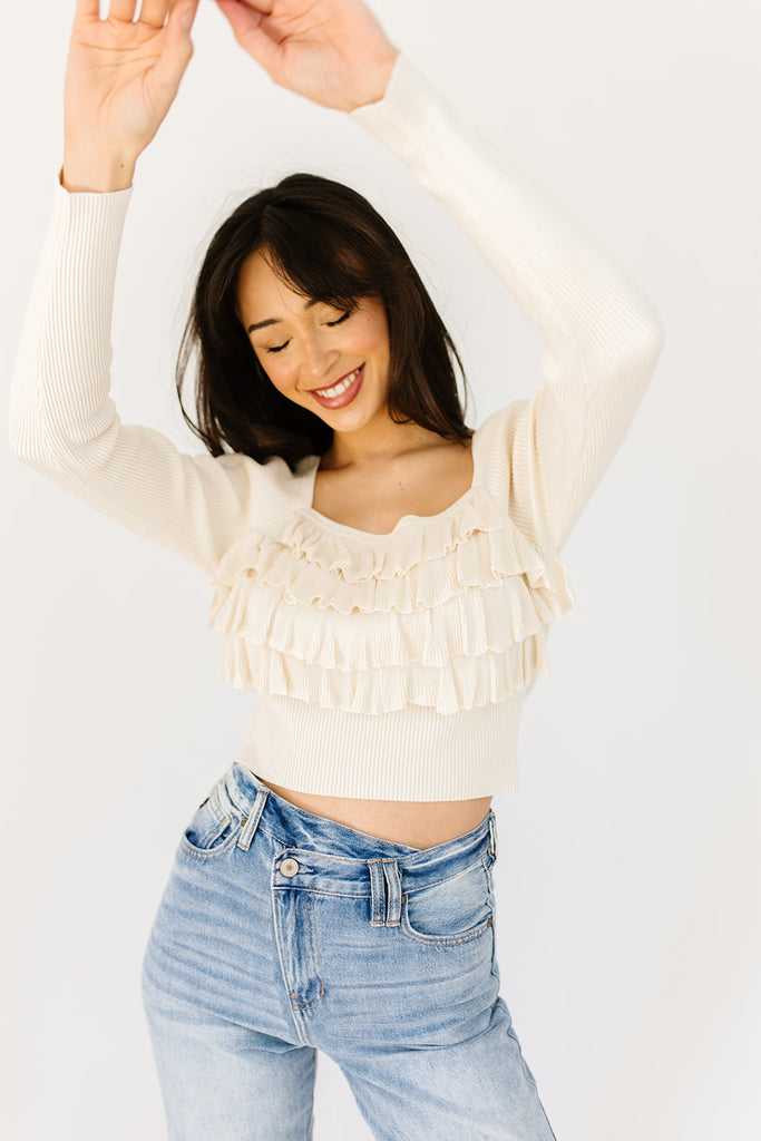 gina ruffle top