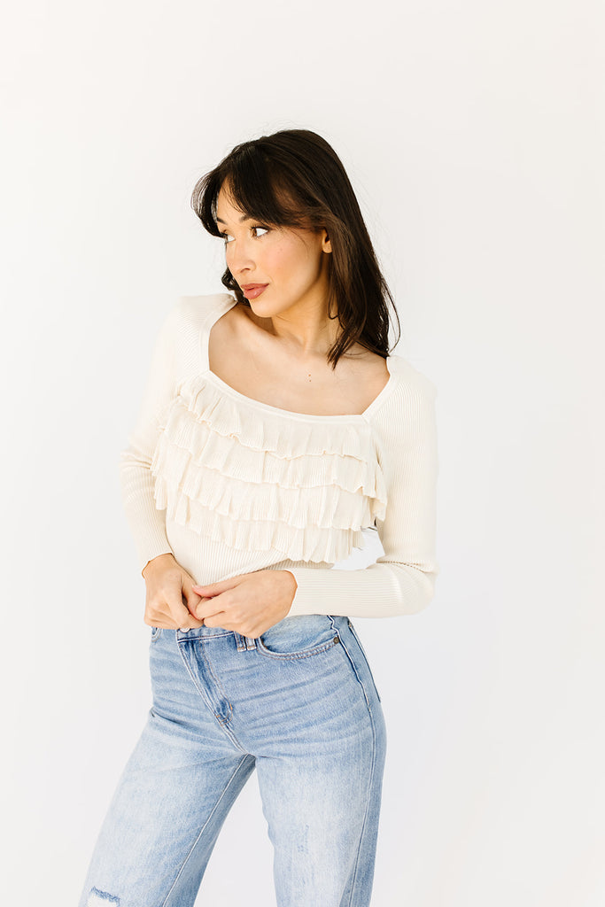 gina ruffle top