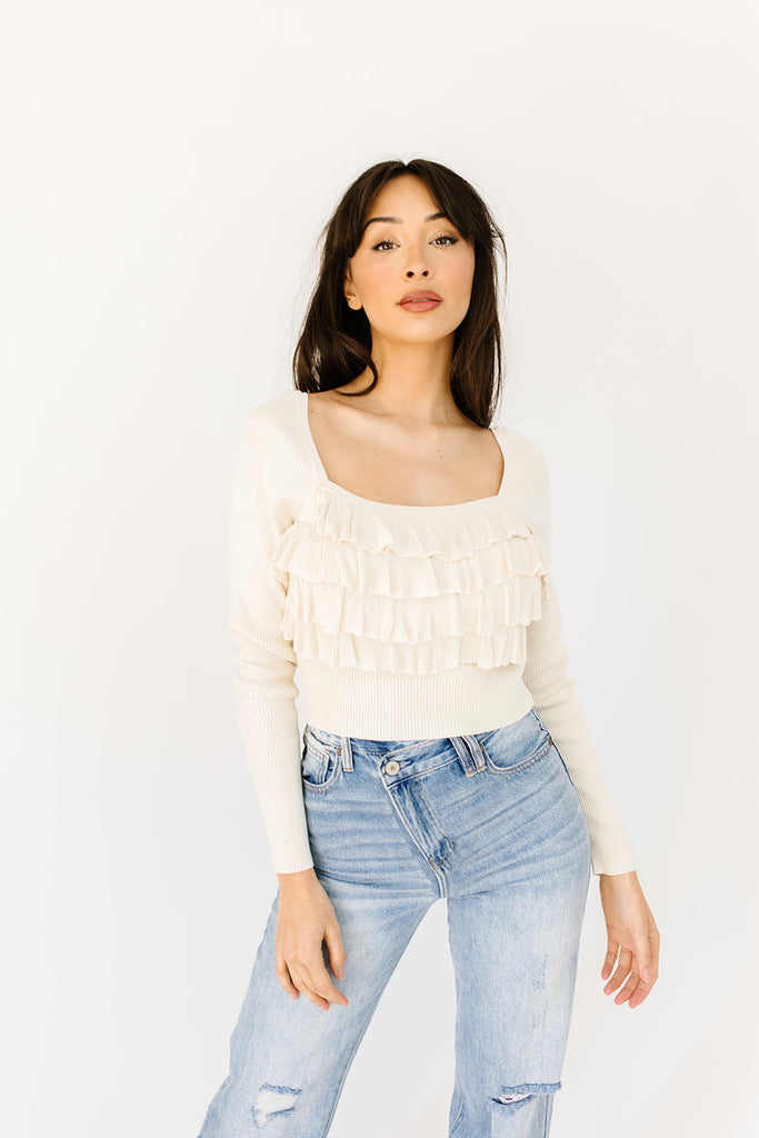 gina ruffle top