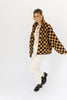 coco checkered fleece jacket