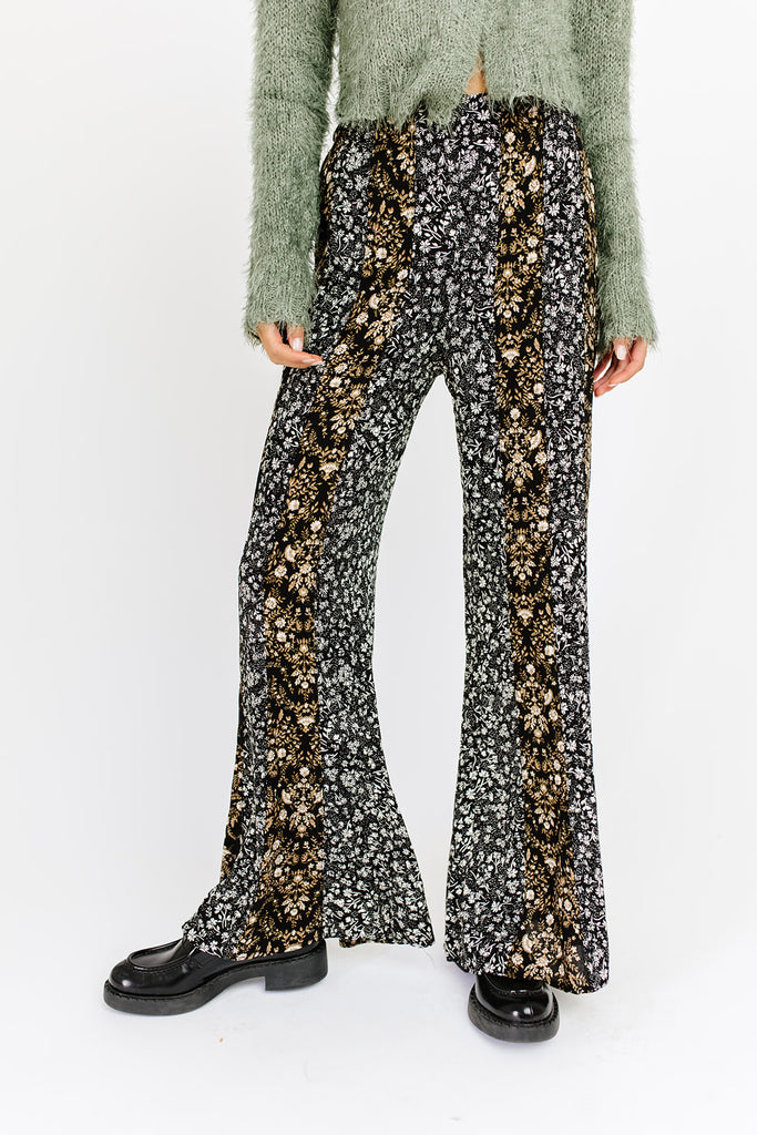 carla floral flare pants