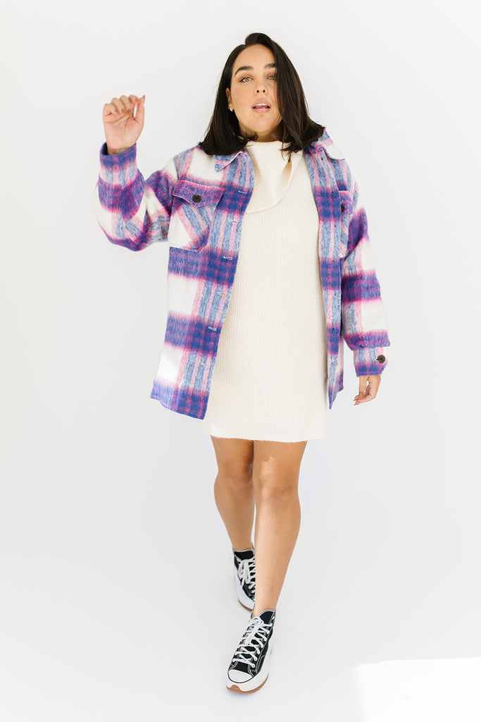 angelica plaid shirt jacket