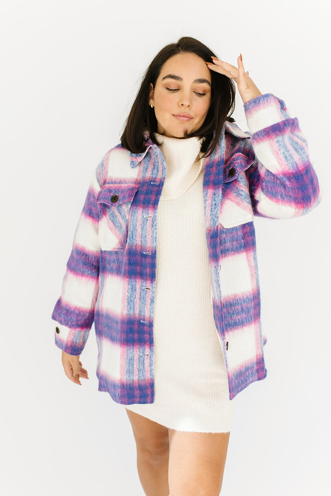 angelica plaid shirt jacket