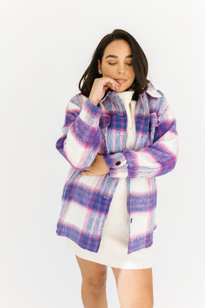 angelica plaid shirt jacket