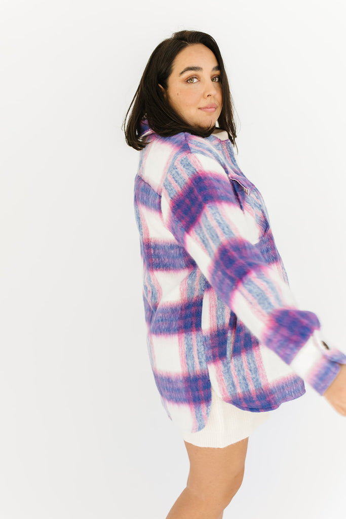 angelica plaid shirt jacket