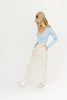 maria ribbed top // blue