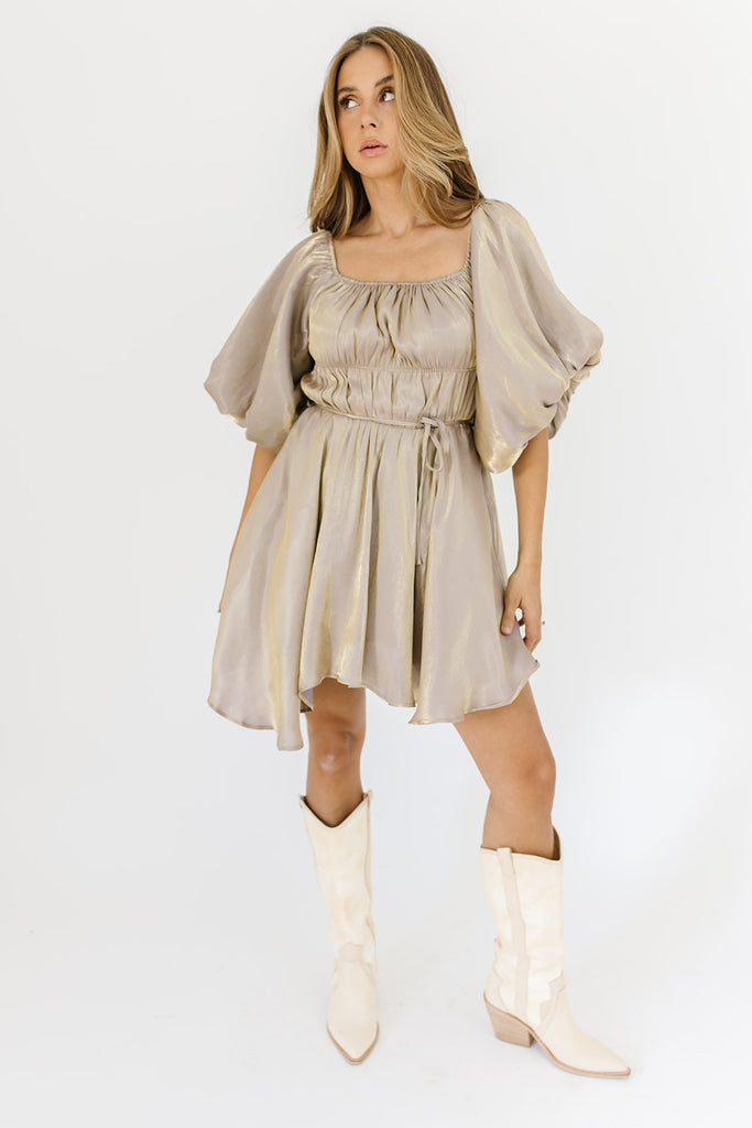 paris mini dress // milky mocha