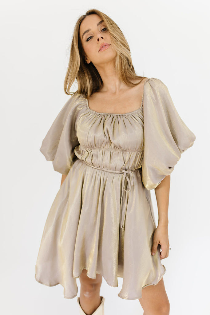 paris mini dress // milky mocha