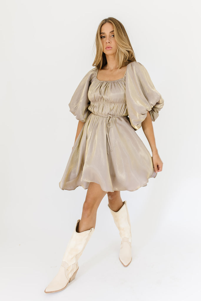 paris mini dress // milky mocha