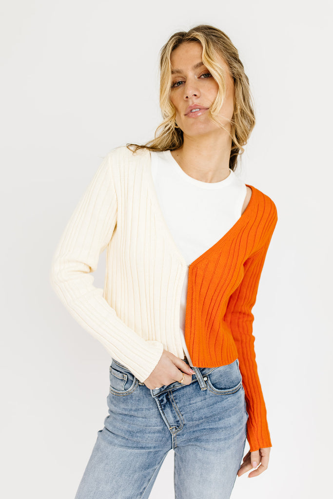 hold my hand color block top
