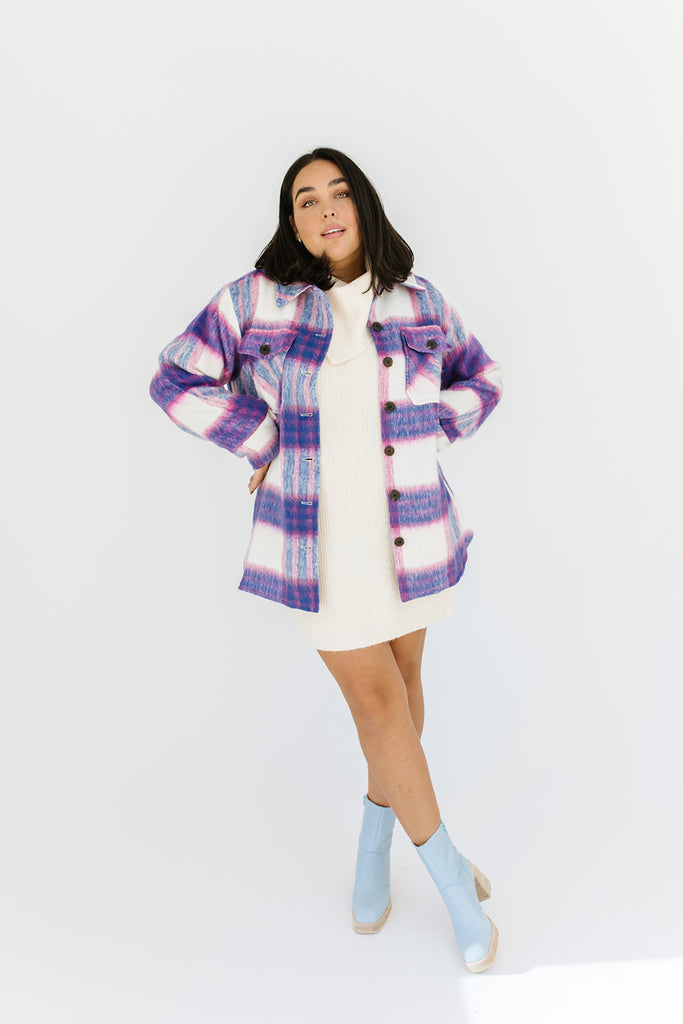 angelica plaid shirt jacket