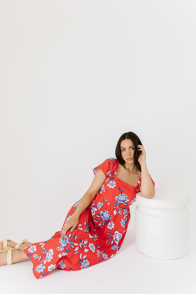 forget me not midi dress