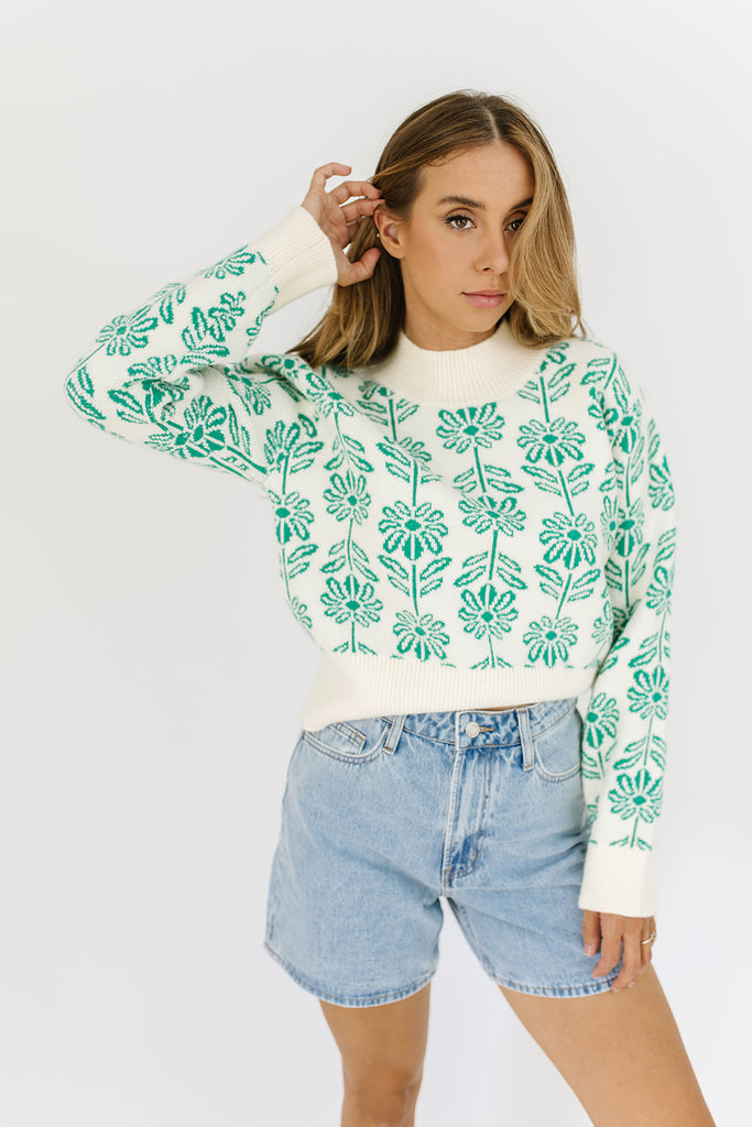 charisma floral sweater