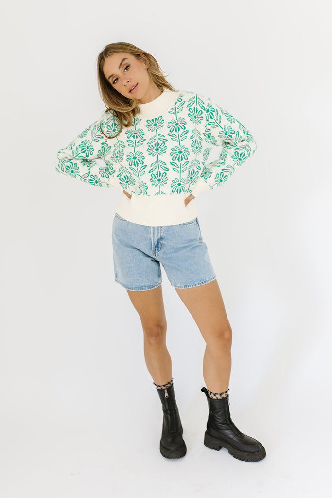 charisma floral sweater