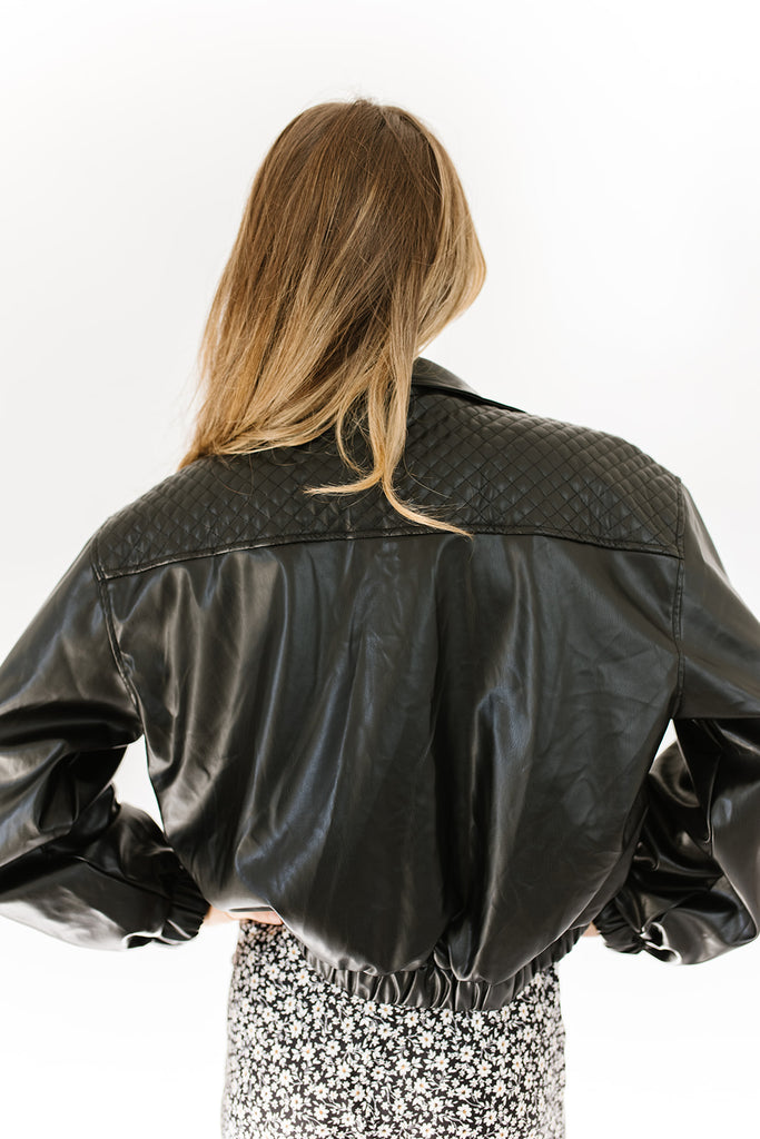 ari faux leather jacket
