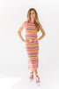 gaga striped midi dress