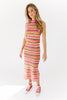 gaga striped midi dress