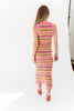 gaga striped midi dress