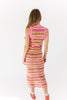 gaga striped midi dress