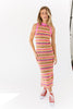 gaga striped midi dress