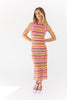 gaga striped midi dress