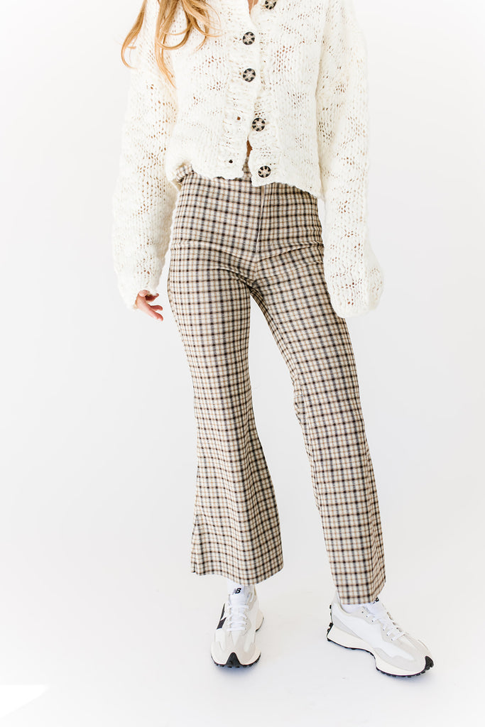 terry plaid trouser *restocked*