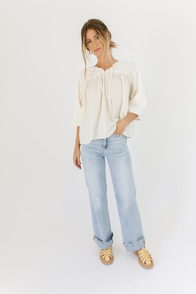 early bird wide leg denim