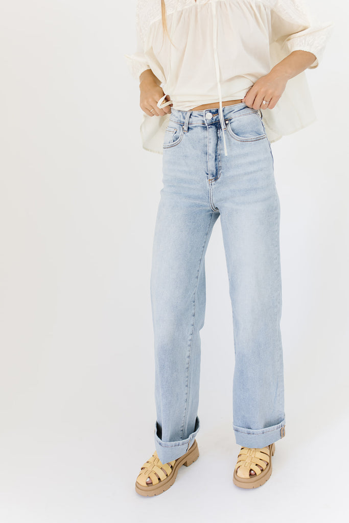 early bird wide leg denim