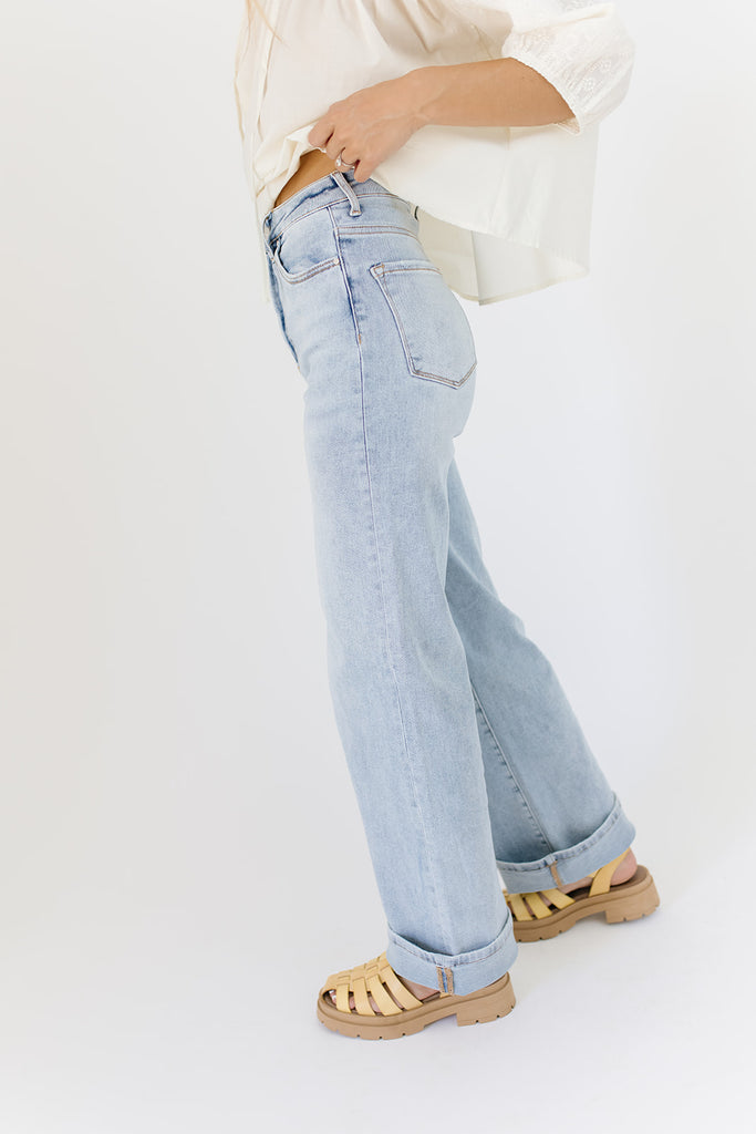 early bird wide leg denim