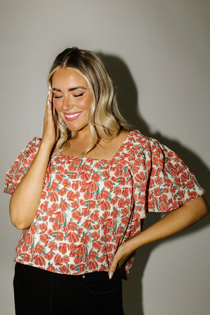 bethany floral blouse