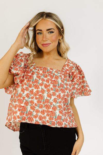 bethany floral blouse