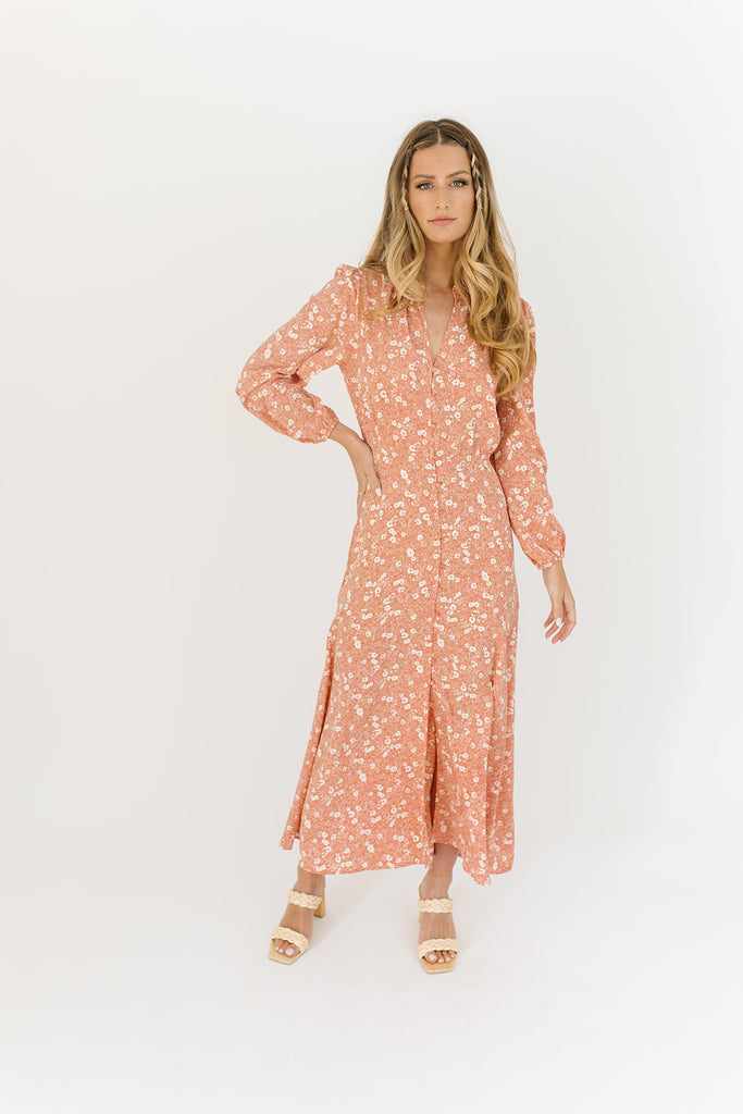 yesterday button dress