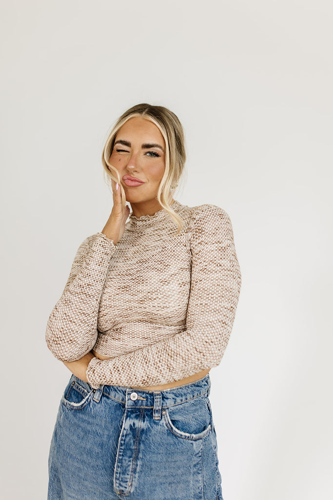 donny mock neck top
