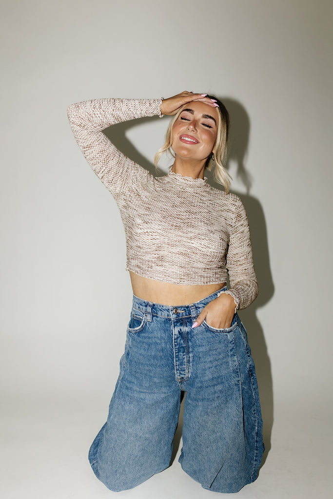 donny mock neck top