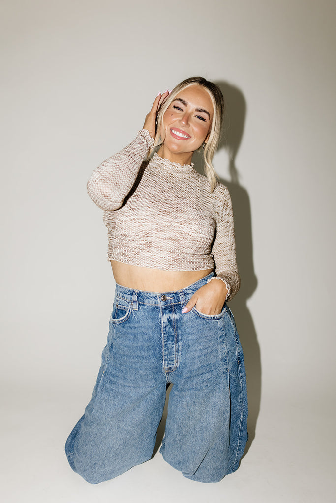 donny mock neck top