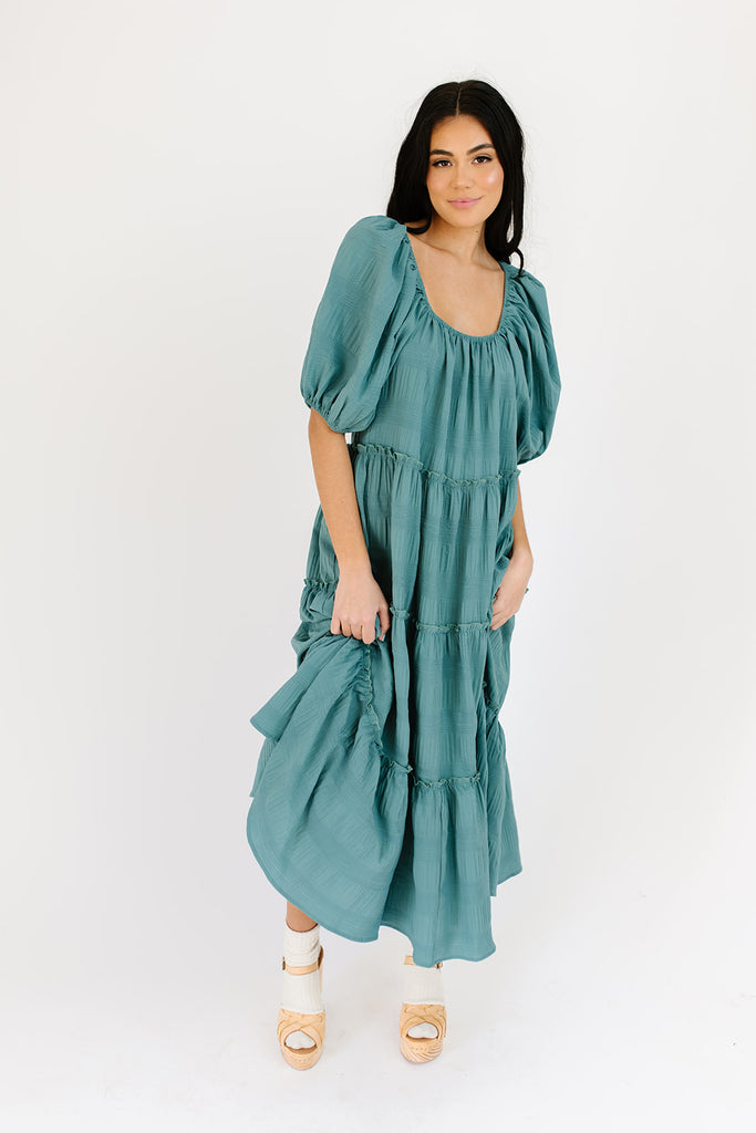daymaker dress // teal *zoco exclusive*