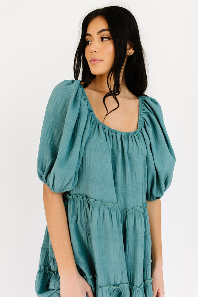daymaker dress // teal *zoco exclusive*