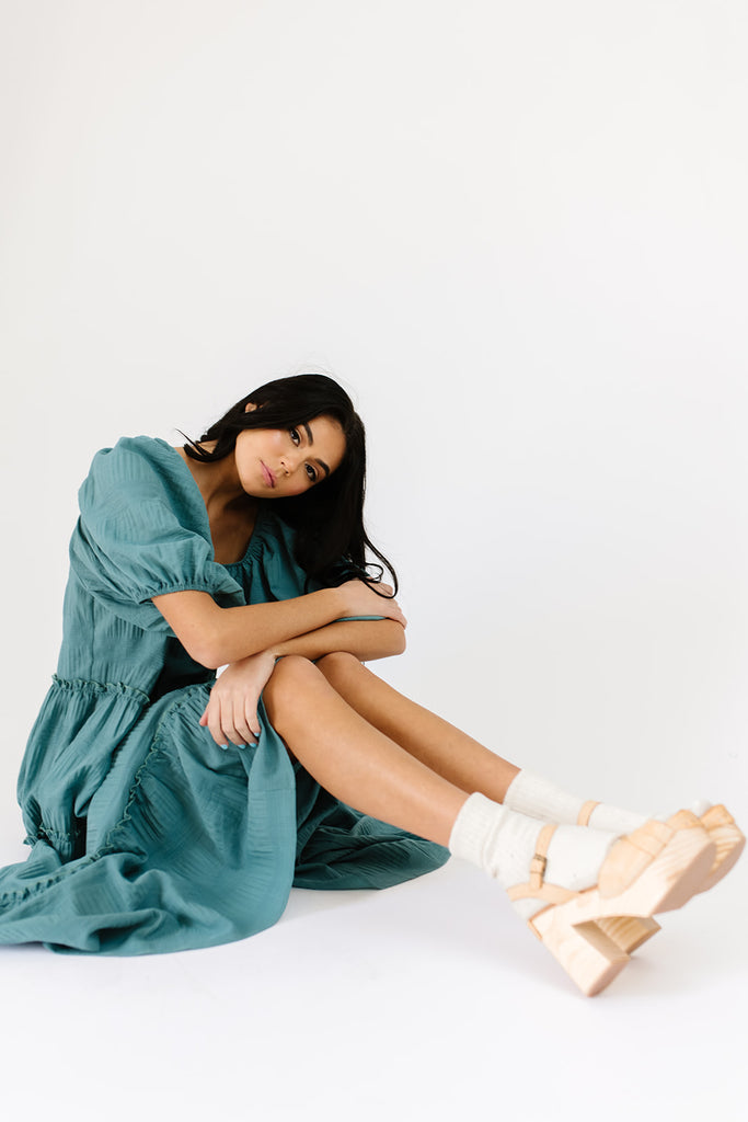 daymaker dress // teal *zoco exclusive*