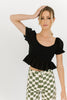 time out smocked top