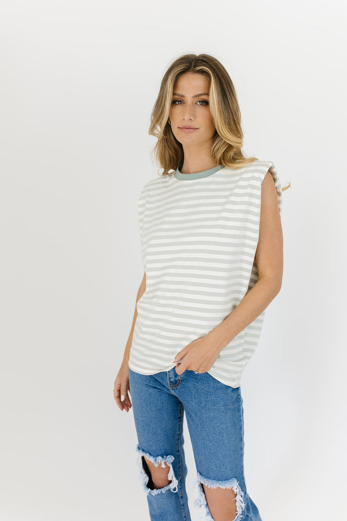 escape striped muscle tank