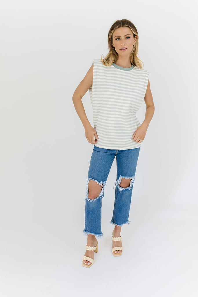 escape striped muscle tank