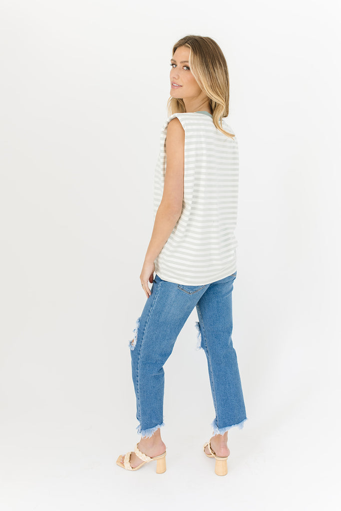 escape striped muscle tank