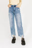 jewel wide leg distressed denim *restocked*