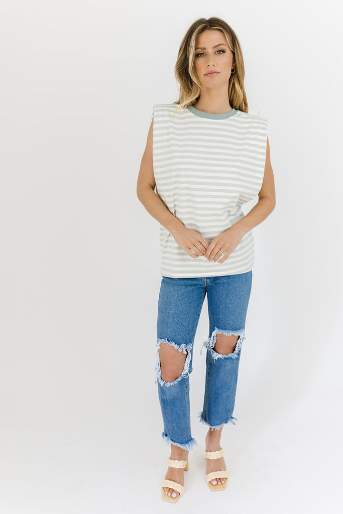 escape striped muscle tank