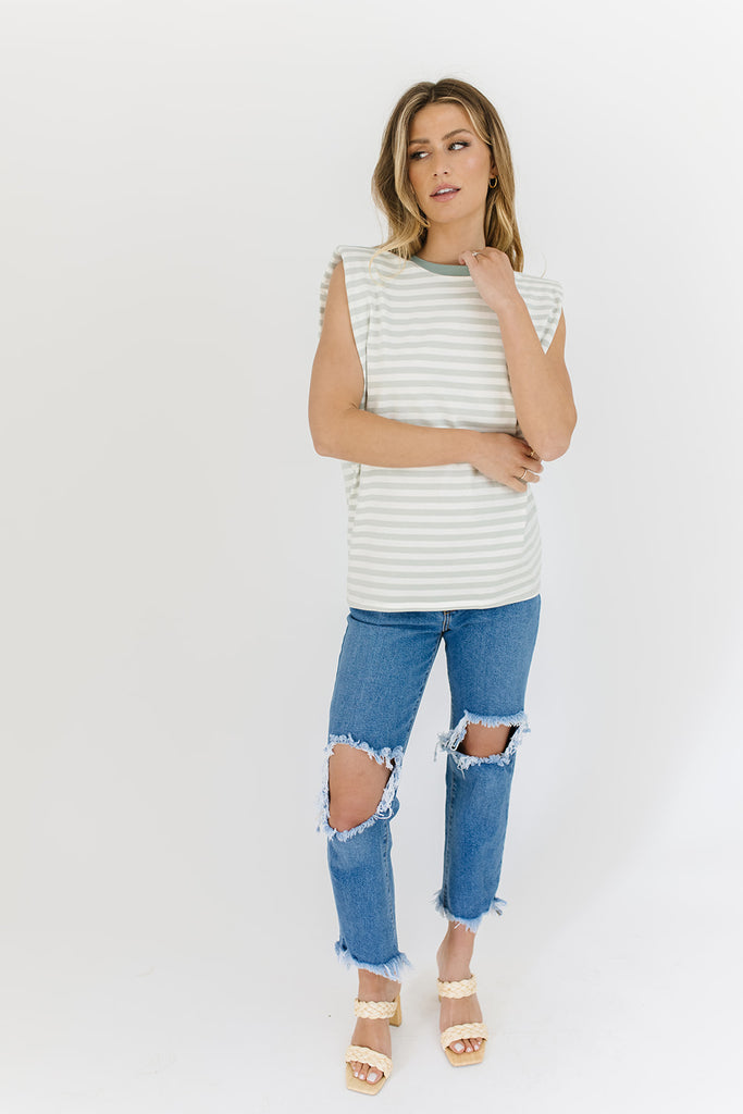 escape striped muscle tank