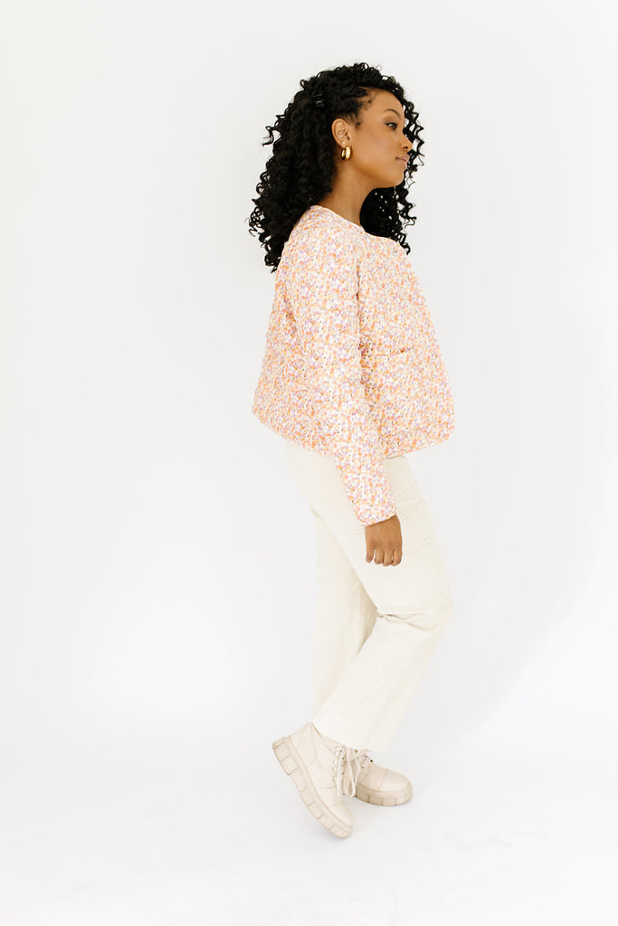 tiffany floral quilted jacket