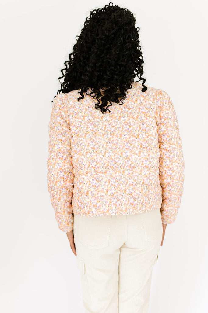 tiffany floral quilted jacket
